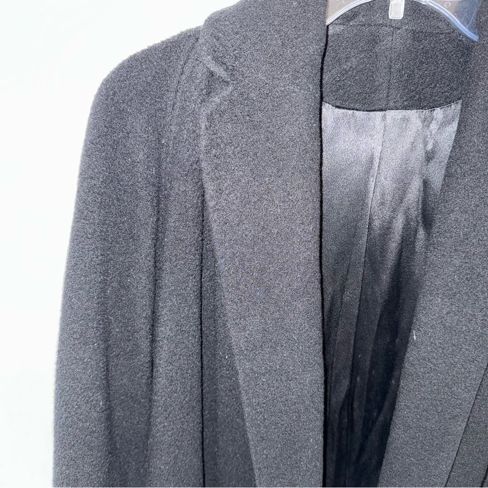 Cashmere Black Women's S Coat 1950s 1960s - Picture 3 of 10